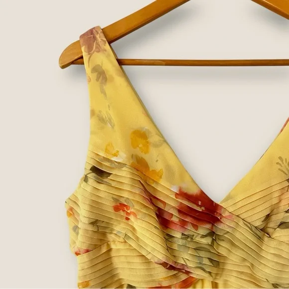 Birdy Grey Laurie Empire Maxi Dress Pale Yellow Rococo Floral - Picture 7 of 13